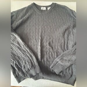 Izod Charcoal Cable Knit Sweater